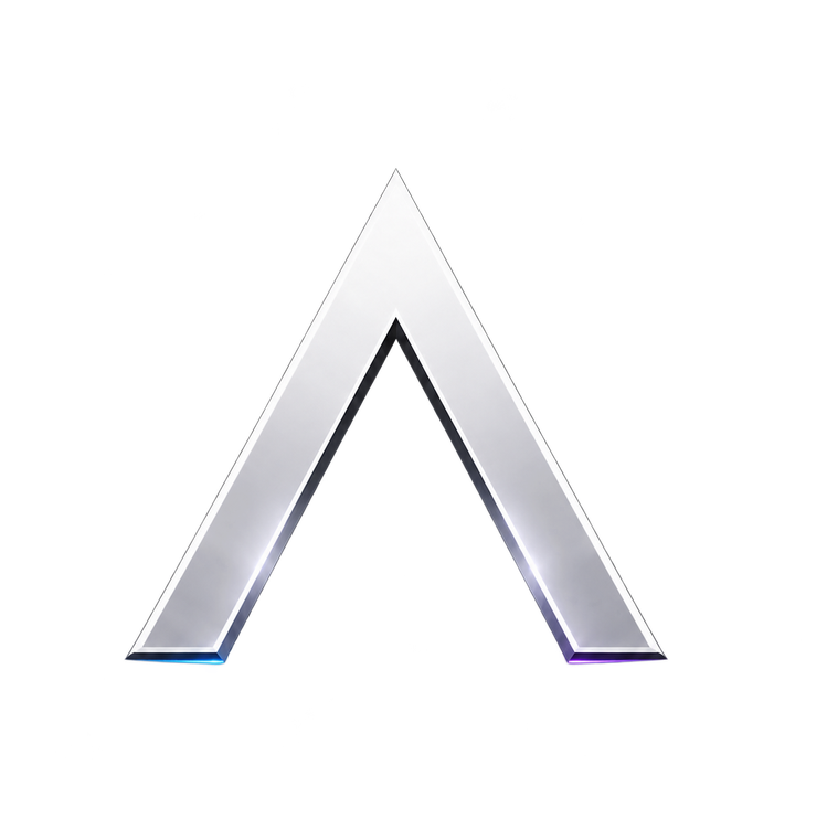 A to Infinity Labs metallic A mark